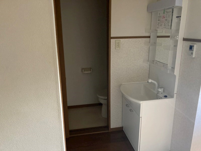 洗面設備　リフォームしました
