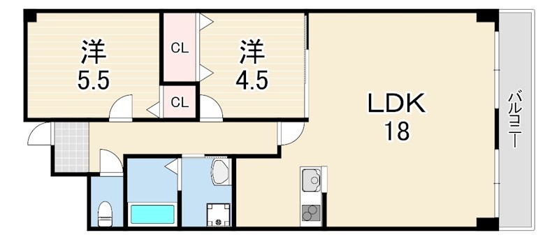 アルンハイム芦屋の間取り写真