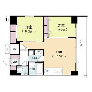 ルネフラッツ松屋町駅前の間取り写真