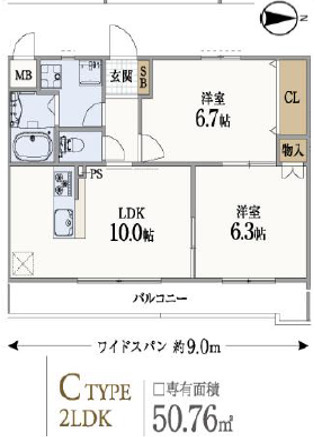 サンクラッソ垂水五色山の間取り写真