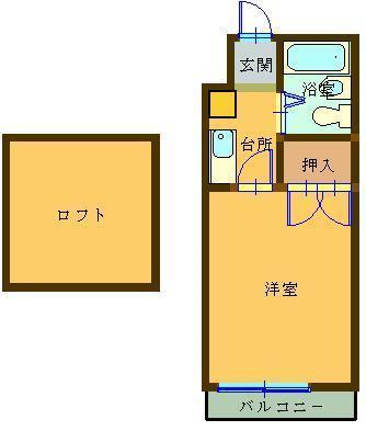 グランドフジ弐番館の間取り写真