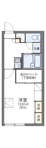 レオパレスHOTハウス登別の間取り写真