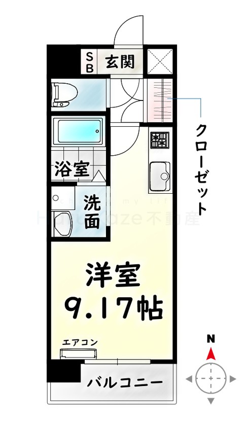 地下鉄名城線 新瑞橋駅 徒歩3分 7階建 築18年の間取り写真