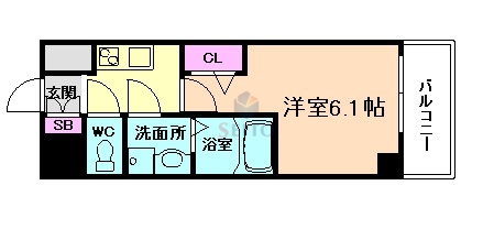 エスリード江坂セントラムの間取り写真