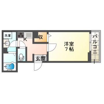ＪＲ奈良線 ＪＲ小倉駅 徒歩11分 3階建 築8年の間取り写真