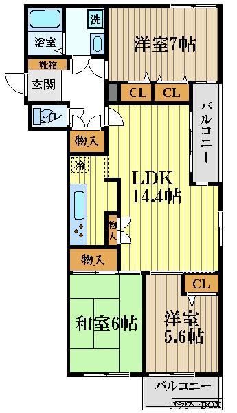 恋ヶ窪378レジデンスの間取り写真