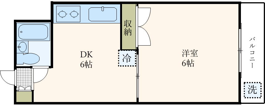 東京メトロ副都心線 西早稲田駅 徒歩5分 3階建 築38年の間取り写真