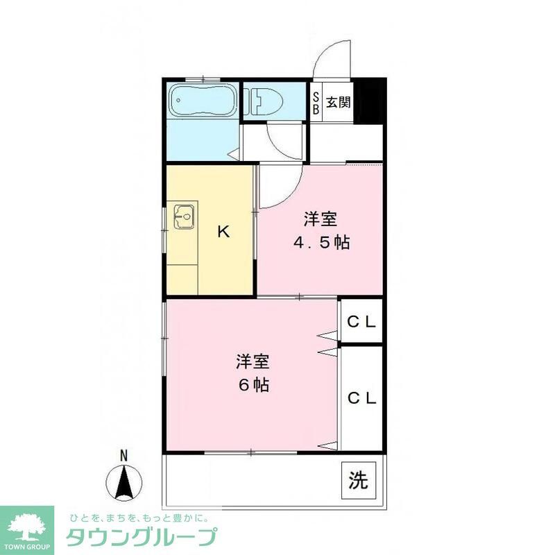 ダイアモンドフラットの間取り写真