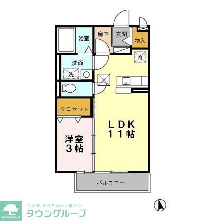 グランシャレ経堂の間取り写真