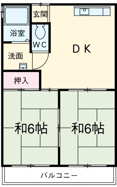 名古屋市守山区八剣のマンションの間取り