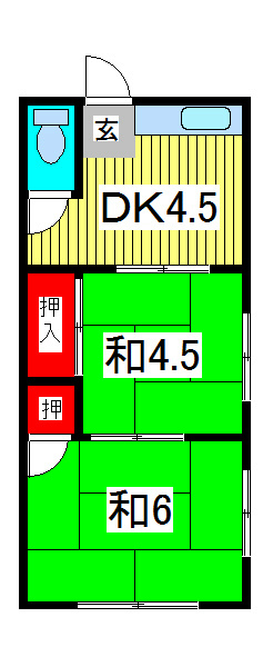 桜荘の間取り