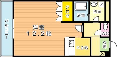 ミレニアムハイツ熊本の間取り