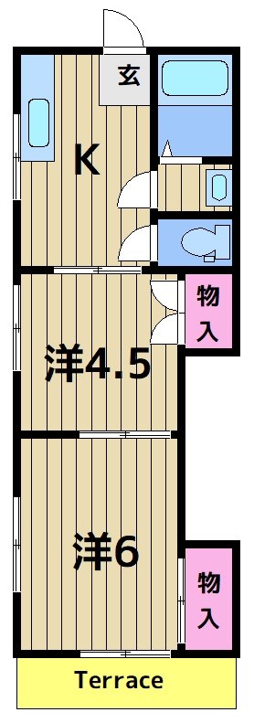 平和荘の間取り