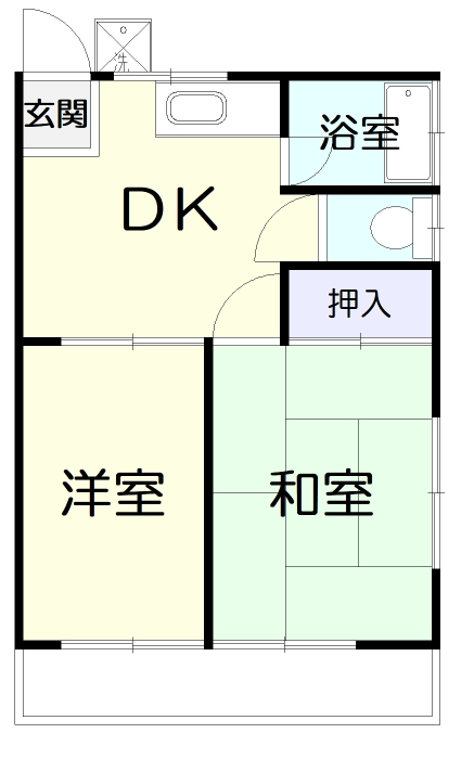 北條ハイムの間取り