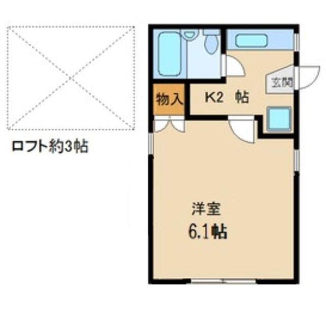 東久留米市南沢のアパートの間取り