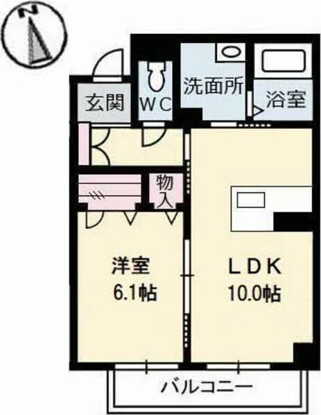 ベレオ南島田の間取り