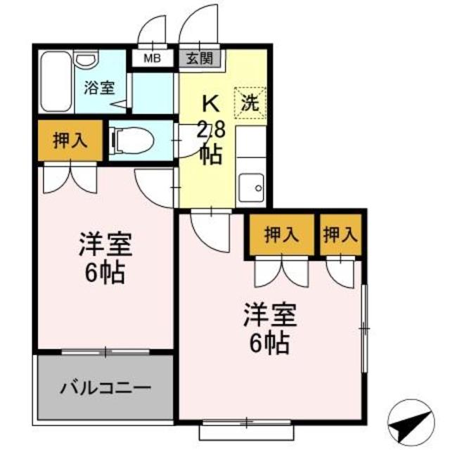 コーポラス石井の間取り