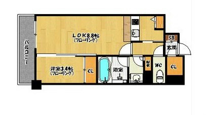 福岡市早良区祖原のマンションの間取り