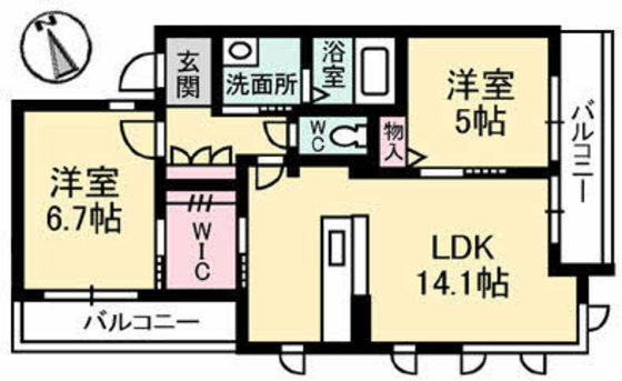 Ｌａ　Ｆｏｎｔｅ（ラ　フォンテ）の間取り