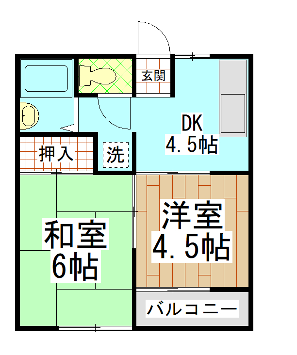 並木マンションの間取り