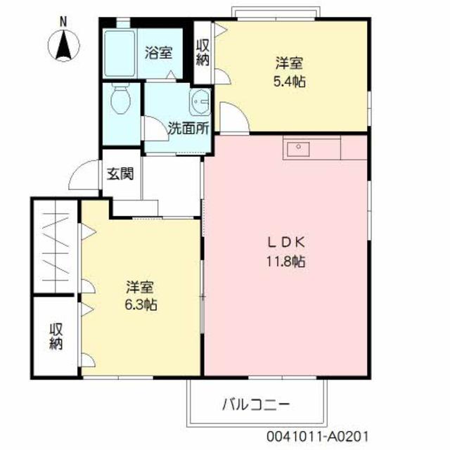 芙蓉・ロイヤルハイツ　　　Ａ棟の間取り