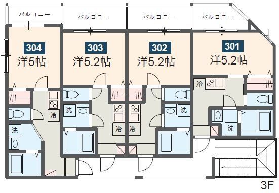 MELDIA小作IIの間取り