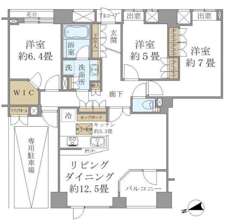 アクシルコート銀座イーストの間取り