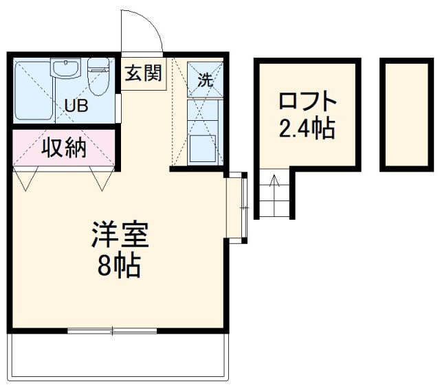 船橋市高根台のアパートの間取り