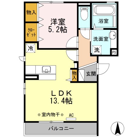 アウトゥーノ尾張部の間取り