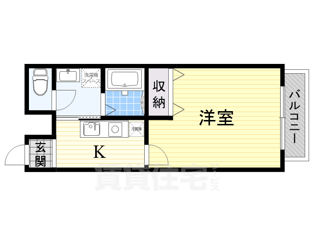 枚方市渚元町のアパートの間取り