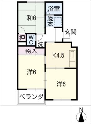 トリヴァンベール新加納の間取り