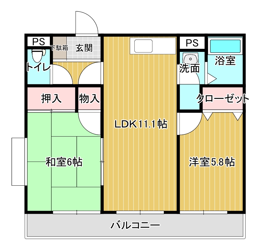 サンハイツの間取り