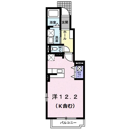 四国中央市川之江町のアパートの間取り