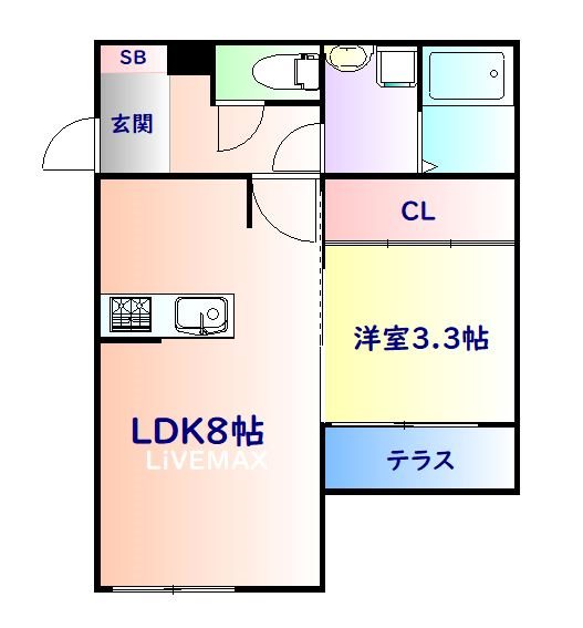 名取市植松のアパートの間取り