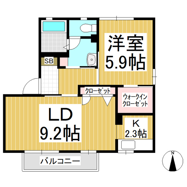 パストラル　Ｃ棟の間取り