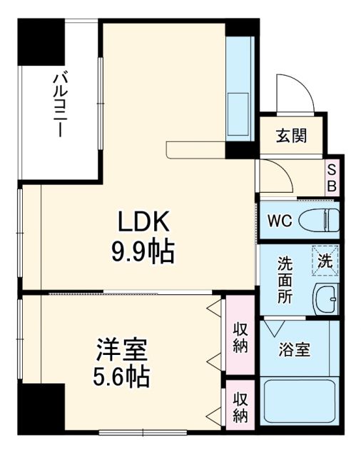 豊橋市萱町のマンションの間取り