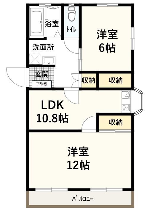 ラ・フォンテ渋川の間取り