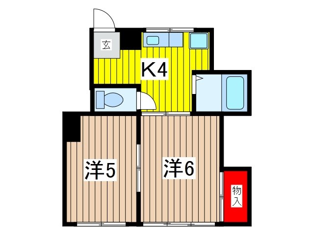 木本マンションの間取り