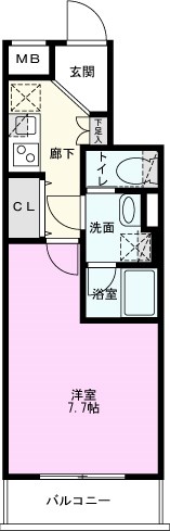 ミライズ五反野ＭＡＸＩＶの間取り