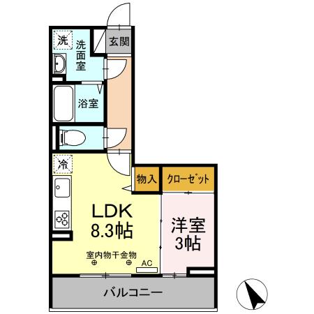 【Droom本町303の間取り】