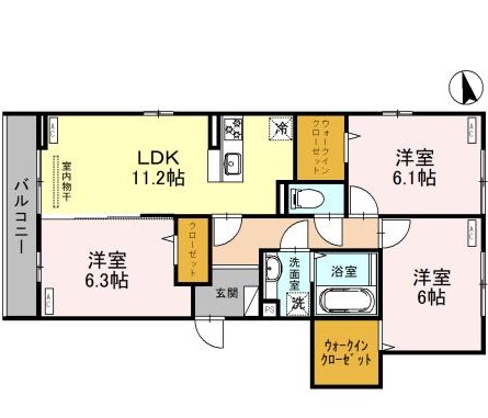 セラヴィ南町の間取り