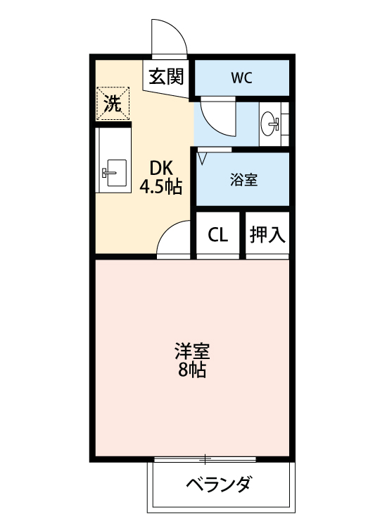 知立市牛田のマンションの間取り