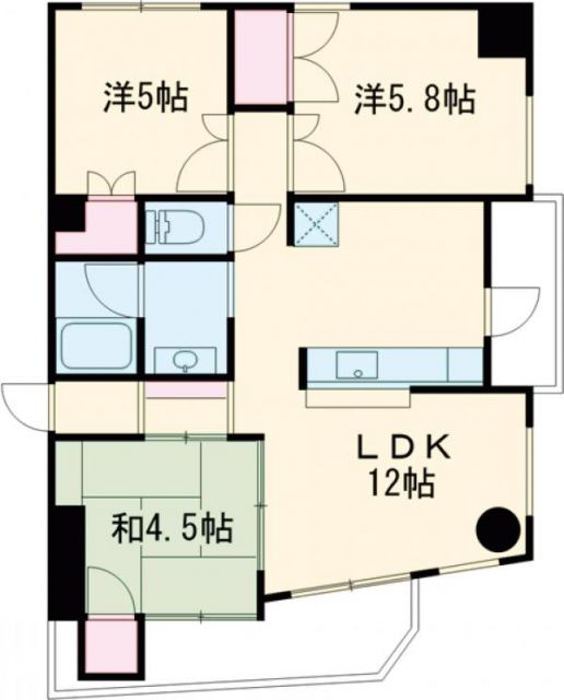 【三愛ビル３の間取り】