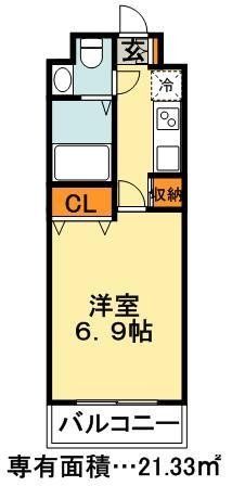 船橋市東中山のマンションの間取り