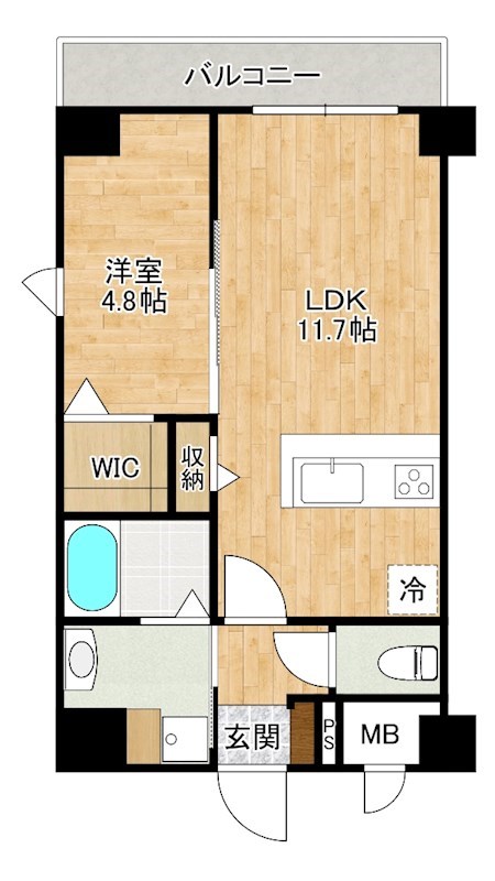 レジェンド紺屋町２の間取り