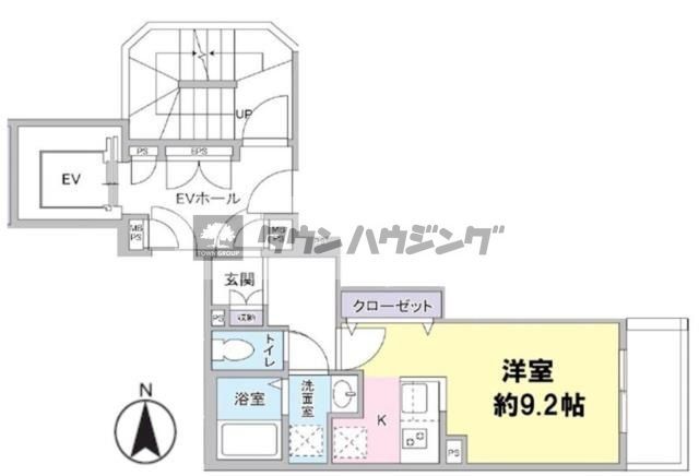 荒川区荒川のマンションの間取り