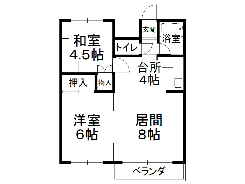 高田マンション（西１８条）の間取り