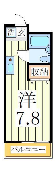 白井市大松のアパートの間取り