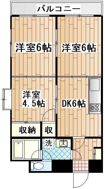 月田マンションの間取り