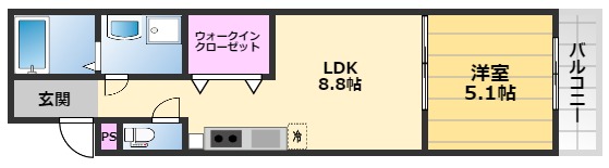 フジパレス浜寺サウス1番館の間取り